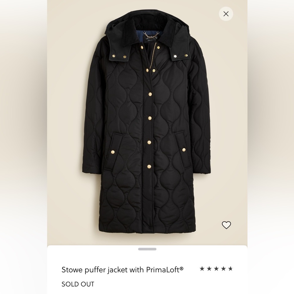 Black Puffer Jacket with PrimaLoft